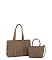 2-IN-1 NYLON TOTE BAG WITH MATCHING PETITE NYLON BAG