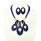 Mix Media Pendant Animal Printed Necklace Set