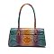 Tie-dyed Crocodile Twist-Lock Satchel - Shoulder Bag