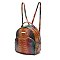 Tie-dyed Crocodile Skin Backpack