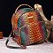 Tie-dyed Crocodile Skin Backpack