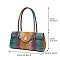 Tie-dyed Crocodile Twist-Lock Satchel - Shoulder Bag