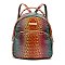 Tie-dyed Crocodile Skin Backpack