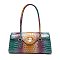 Tie-dyed Crocodile Twist-Lock Satchel - Shoulder Bag