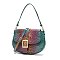 Tie-dyed Crocodile Flap Shoulder bag