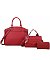 Fashion Buckle Top Handle 3-in-1 Satchel Set