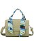 Fashion Scarf Top Handle Padlock 3-in-1 Satchel Set