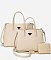 Pebble Top Handle Satchel 3-in-1 Set