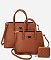 Pebble Top Handle Satchel 3-in-1 Set