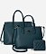 Pebble Top Handle Satchel 3-in-1 Set