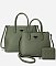 Pebble Top Handle Satchel 3-in-1 Set