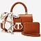 Scarf Top Handle Satchel 2-in-1 Set