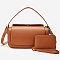 Fashion Top Handle Satchel 2-in-1 Set