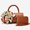 Fashion Top Handle Satchel 2-in-1 Set