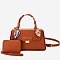 Scarf Top Handle Satchel 2-in-1 Set