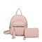 Fashion 2 in 1 Backpack with Zipper Tassel