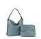 Fashion Side Zip Pocket 2-in-1 Shoulder Bag