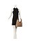 Fashion Side Zip Pocket 2-in-1 Shoulder Bag