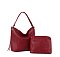 Fashion Side Zip Pocket 2-in-1 Shoulder Bag