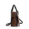 Tie-dyed 2 in 1 Croc Satchel-Crossbody Bag with Wallet