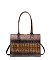 Tie-dyed 2 in 1 Croc Top handle Satchel-Crossbody Bag