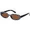 Pack of 12 SKINNY OVAL RETRO FASHION SUNGLASSES SET