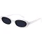 Pack of 12 SKINNY OVAL RETRO FASHION SUNGLASSES SET