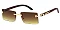 Pack of 12 Rimless Cutout Leopard Sunglasses