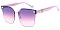 Pack of 12 Polarized Cat Eye Diamond Rimless Sunglasses