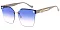 Pack of 12 Polarized Cat Eye Diamond Rimless Sunglasses