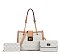 3 IN 1 Classic Monogram Shoulder Bag Crossbody & Wallet Set