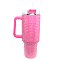 Luxury Hand Made Rhinestone Tumbler With Straw