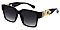 Pack of 12 LINK TEMPLE SQUARE FASHION SUNGLASSES SET