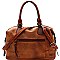 Brushed Texture 2 Way Boston Satchel MH-WS19174