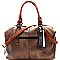 Brushed Texture 2 Way Boston Satchel MH-WS19174