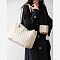 Quilted Classic Shoulder Bag 2-in-1 Set