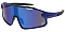 Pack of 12   Paint Splatter Polycarbonate Shield Sunglasses