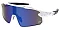 Pack of 12   Paint Splatter Polycarbonate Shield Sunglasses