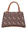 Monogram Flap Satchel Handbag