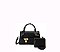 Scarfed & Pad-Lock 2 In 1 Crossbody-Satchel Bag