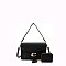 2 in 1 Fashion Flap Satchel with Wallet