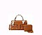 2 In 1 Fashion Colorblock Satchel with Wallet