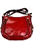 Dual zippered Saddle Crossbody Bag