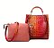 2 in-1 Crocodile tie -dye Pattern Handbag