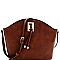 Knot and Hardware Accent Cross Body Shoulder Bag