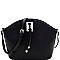 Knot and Hardware Accent Cross Body Shoulder Bag