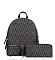 2in1 Monogram Backpack Wallet Set