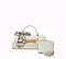 Fashion Scarfed & Magnet Snap 2 In 1 Crossbody-Satchel Bag