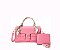 2 In 1 Fashion Colorblock Satchel with Wallet