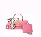 Fashion Scarfed & Magnet Snap 2 In 1 Crossbody-Satchel Bag